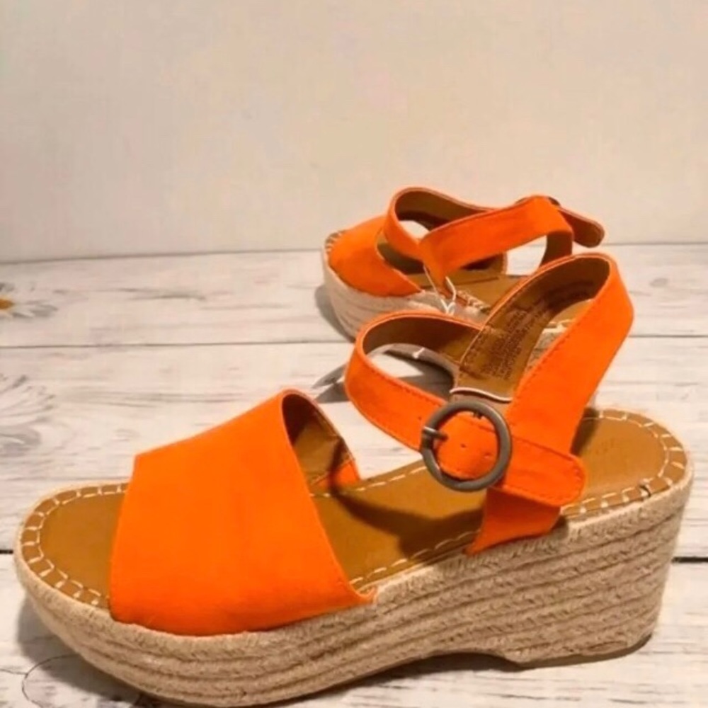 Coral Espadrilles, Size 7 1/2